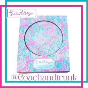 NWT LILLY PULITZER Phone Charging Pad Prosecco Pink Seaing Things Print